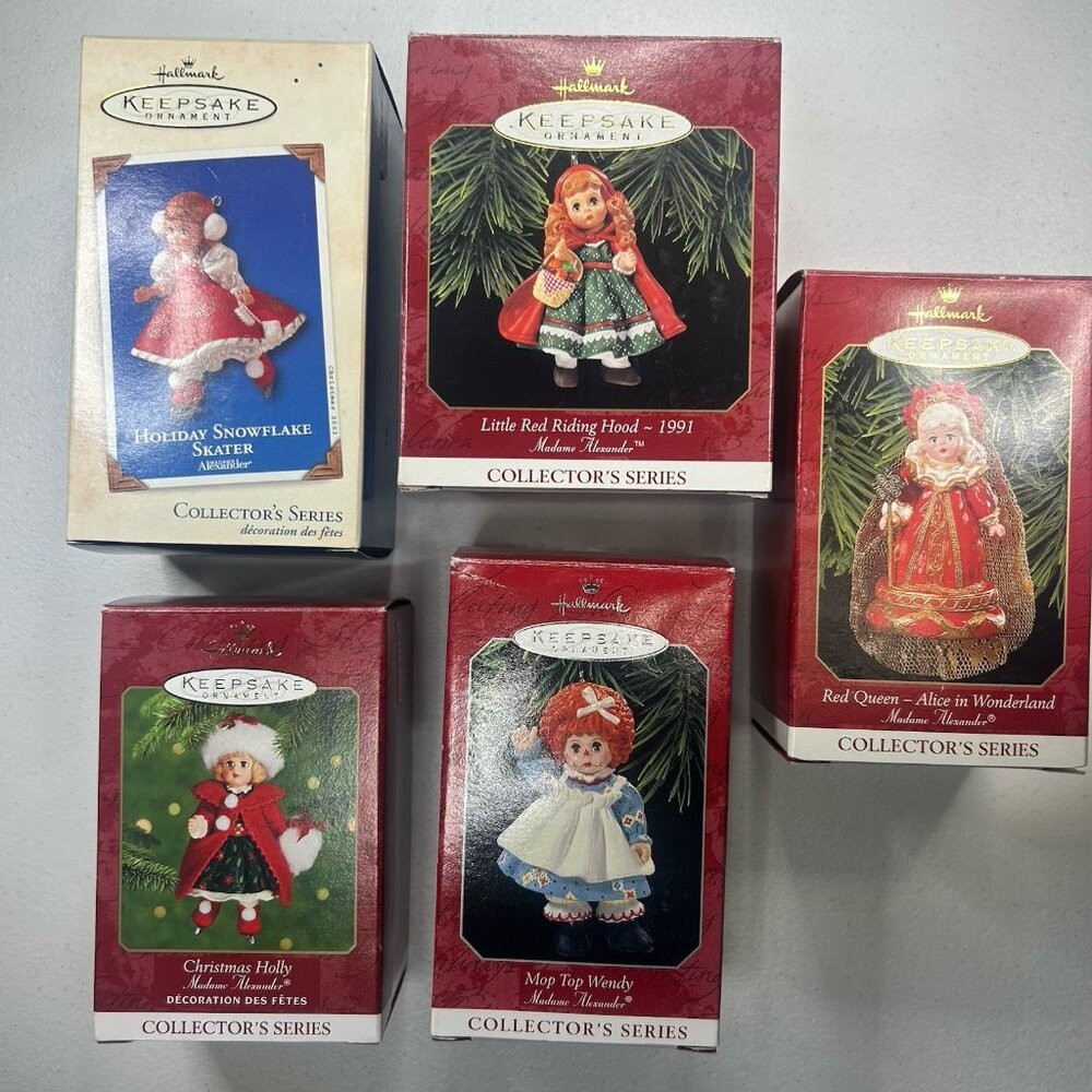 Hallmark Keepsake Madame Alexander Christmas Ornaments Lot of 5 Collectors